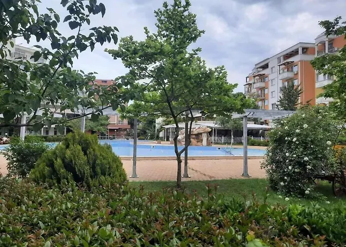 Apartment In Sunny Beach, Complex Sun Village, 80 Qm, 2 Bedrooms & Living Room Near To The Beach, Swimming Pool, Garden